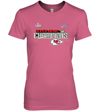 Load image into Gallery viewer, Youth Kansas City Chiefs NFL Pro Line by Fanatics Super Bowl LIV Champions Trophy Women's Premium T-Shirt