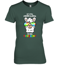 Load image into Gallery viewer, It's No Prob llama To Be Different Shirt _ Autism Gift Women's Premium T-Shirt