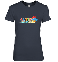 Load image into Gallery viewer, Autism doesn't end in April, its everyday of the year Autism Awareness Shirt Women's Premium T-Shirt