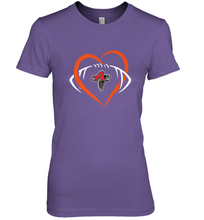Load image into Gallery viewer, NFLAtlanta Falcons Heart Love Football Women's Premium T-Shirt