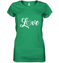 Load image into Gallery viewer, Stetson Hatters Love Heart Football Team Premium Women's V-Neck T-Shirt