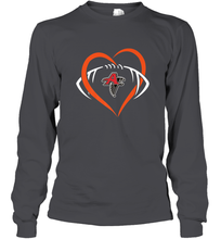 Load image into Gallery viewer, NFLAtlanta Falcons Heart Love Football Long Sleeve T-Shirt