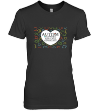 Load image into Gallery viewer, Autism Support Educate Advocate Autism Awareness T shirt Women's Premium T-Shirt