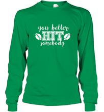 Load image into Gallery viewer, Funny Football Sports Mom Fan School Team Spirit Mascot Gift Long Sleeve T-Shirt