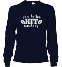 Load image into Gallery viewer, Funny Football Sports Mom Fan School Team Spirit Mascot Gift Long Sleeve T-Shirt