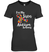 Load image into Gallery viewer, For My Sister Autism Awareness Awareness Day Women's Premium T-Shirt