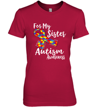 Load image into Gallery viewer, For My Sister Autism Awareness Awareness Day Women's Premium T-Shirt