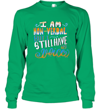 Load image into Gallery viewer, Special Needs NonVerbal Autism Awesome Long Sleeve T-Shirt