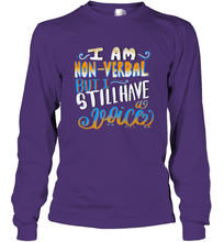 Load image into Gallery viewer, Special Needs NonVerbal Autism Awesome Long Sleeve T-Shirt