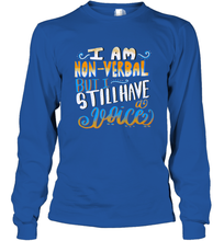 Load image into Gallery viewer, Special Needs NonVerbal Autism Awesome Long Sleeve T-Shirt