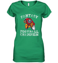 Load image into Gallery viewer, Fantasy Football Champion Winner League Draft Team Women's V-Neck T-Shirt
