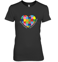 Load image into Gallery viewer, April is autism awareness month T shirt Women's Premium T-Shirt