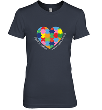 Load image into Gallery viewer, April is autism awareness month T shirt Women's Premium T-Shirt