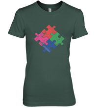 Load image into Gallery viewer, Autism Awareness Distressed T MaassSquad Women's Premium T-Shirt