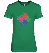 Load image into Gallery viewer, Autism Awareness Distressed T MaassSquad Women's Premium T-Shirt