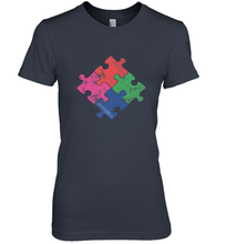 Load image into Gallery viewer, Autism Awareness Distressed T MaassSquad Women's Premium T-Shirt