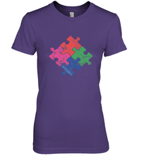 Load image into Gallery viewer, Autism Awareness Distressed T MaassSquad Women's Premium T-Shirt