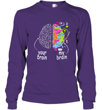 Load image into Gallery viewer, Neurodiversity brain Gift idea for Dyslexia ADHD Autism ASD Long Sleeve T-Shirt