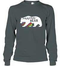 Load image into Gallery viewer, Mama Bear Autism t shirt Autism Awareness Month Long Sleeve T-Shirt