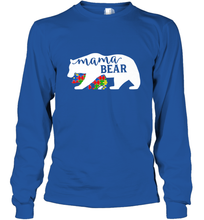 Load image into Gallery viewer, Mama Bear Autism t shirt Autism Awareness Month Long Sleeve T-Shirt
