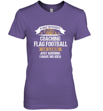 Load image into Gallery viewer, Flag Football Coach Funny Coaching Saying Team Gift Women's Premium T-Shirt