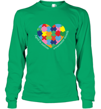 Load image into Gallery viewer, April is autism awareness month T shirt Long Sleeve T-Shirt