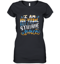 Load image into Gallery viewer, Special Needs NonVerbal Autism Awesome Women's V-Neck T-Shirt