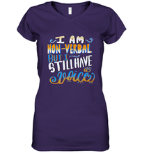 Load image into Gallery viewer, Special Needs NonVerbal Autism Awesome Women's V-Neck T-Shirt