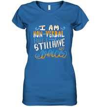 Load image into Gallery viewer, Special Needs NonVerbal Autism Awesome Women's V-Neck T-Shirt