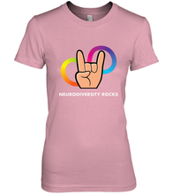 Load image into Gallery viewer, Neurodiversity Rocks Shirt Brain Autism Awareness Women's Premium T-Shirt