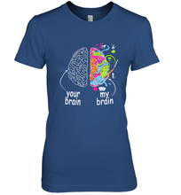 Load image into Gallery viewer, Neurodiversity brain Gift idea for Dyslexia ADHD Autism ASD Women's Premium T-Shirt