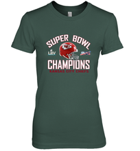 Load image into Gallery viewer, NFL super bowl Kansas City Chiefs Logo Helmet champions Women's Premium T-Shirt