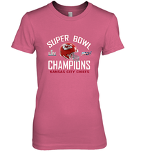 Load image into Gallery viewer, NFL super bowl Kansas City Chiefs Logo Helmet champions Women's Premium T-Shirt