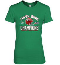 Load image into Gallery viewer, NFL super bowl Kansas City Chiefs Logo Helmet champions Women's Premium T-Shirt