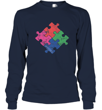 Load image into Gallery viewer, Autism Awareness Distressed T MaassSquad Long Sleeve T-Shirt