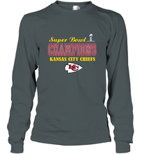 Load image into Gallery viewer, NFL super bowl Kansas City Chiefs champions Long Sleeve T-Shirt