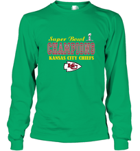 Load image into Gallery viewer, NFL super bowl Kansas City Chiefs champions Long Sleeve T-Shirt