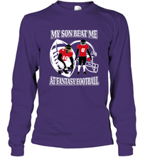 Load image into Gallery viewer, Son Beat Me Fantasy Football Team Draft Long Sleeve T-Shirt