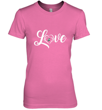 Load image into Gallery viewer, Stetson Hatters Love Heart Football Team Premium Women's Premium T-Shirt