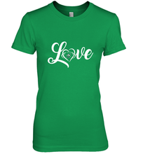 Load image into Gallery viewer, Stetson Hatters Love Heart Football Team Premium Women's Premium T-Shirt
