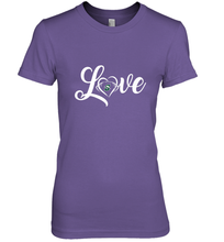 Load image into Gallery viewer, Stetson Hatters Love Heart Football Team Premium Women's Premium T-Shirt