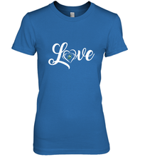 Load image into Gallery viewer, Stetson Hatters Love Heart Football Team Premium Women's Premium T-Shirt