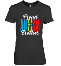 Load image into Gallery viewer, Proud Autism Brother Awareness Support Premium T Shirt Women's Premium T-Shirt