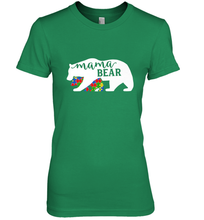 Load image into Gallery viewer, Mama Bear Autism t shirt Autism Awareness Month Women's Premium T-Shirt