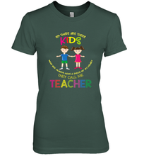 Load image into Gallery viewer, They Call Me Teacher School Kids Fun Appreciation Women's Premium T-Shirt