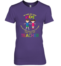 Load image into Gallery viewer, They Call Me Teacher School Kids Fun Appreciation Women's Premium T-Shirt