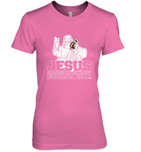Load image into Gallery viewer, Jesus Drafted My Football Team Fantasy Football Draft Day Women's Premium T-Shirt