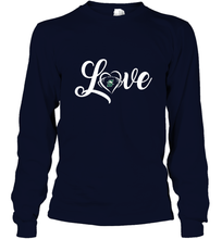 Load image into Gallery viewer, Stetson Hatters Love Heart Football Team Premium Long Sleeve T-Shirt