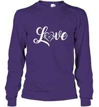 Load image into Gallery viewer, Stetson Hatters Love Heart Football Team Premium Long Sleeve T-Shirt