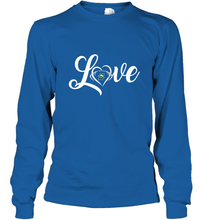 Load image into Gallery viewer, Stetson Hatters Love Heart Football Team Premium Long Sleeve T-Shirt